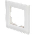 Рамка WERKEL WL01-Frame-01 на 1 пост белый, стекло a030819 (артикул 15777472) – фото 1