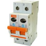Выключатель нагрузки мини-рубильник TDM ВН-32 2P 40A SQ0211-0015 (артикул 15499175) – фото 1