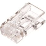 Коннектор NIKOMAX RJ45/8P4C под витую пару, плоский ввод, 100шт NMC-RJ84FZ06UD1-100 (артикул 15896291) – фото 1
