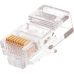 Коннектор NIKOMAX RJ45/8P8C под витую пару, 100шт NMC-RJ88RE50UD1-100 (артикул 15896235) – фото 1