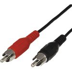 Шнур REXANT 2 RCA - 2 RCA, длина 5 метров, черный 17-0106 (артикул 16197110) – фото 1