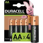 Аккумуляторные батареи Duracell HR6-4BL 2400mAh/2500mAh предзаряженные 4шт Б0014863 (артикул 15640019) – фото 1
