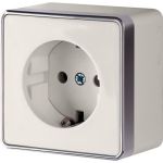 Розетка WERKEL WL15-02-01 с заземлением Gallant слоновая кость a036785 (артикул 15777316) – фото 1