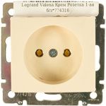 Одноместная розетка Legrand Valena 774316, крем (артикул 15142509) – фото 1