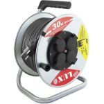 Силовой удлинитель на металл.катушке LUX 54130 К4-Е-30 КГ 3x1.5 30м 16А 4 роз. с з/к, защитой и крышк. IP44 4606400420392 (артикул 15918372) – фото 1