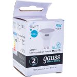 Лампа Gauss LED Elementary MR16 GU10 9W 660lm 4100К 13629 (артикул 15869339) – фото 1