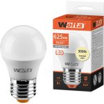 Лампа Wolta ШАР 7.5 Вт LED, 3000K, 25Y45GL7.5E27 (артикул 15922673) – фото 1