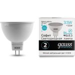 Лампа LED MR16 GU5.3 3.5W 4100K Gauss Elementary 13524 (артикул 15629102) – фото 1