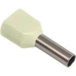 Наконечник IEK НШвИ, 2x10-14, ИЭК, НГИ2, 100шт, слоновая кость UTE10-D10-0-100 (артикул 15166846) – фото 1