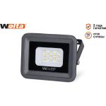 Светодиодный прожектор Wolta 5700K, 10 W SMD, IP 65, цвет серый, слим WFL-10W/06 (артикул 15784839) – фото 1