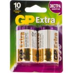 Алкалиновые батарейки GP LR20 2 шт Extra Alkaline 13А 13AX-2CR2 Extra (артикул 15783881) – фото 1