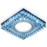 Точечный светильник Gauss Backlight черный/кристалл/хром Gu5.3 LED подсветка 4100K BL032 (артикул 15501485) – фото 1