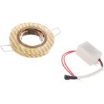 Точечный светильник Gauss Backlight золотые нити/золото Gu5.3 LED подсветка 2700K BL080 (артикул 15501510) – фото 1