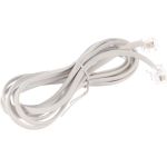 Кабель Cablexpert телефонный аппарат-розетка, 2 м, белый TC6P4C-2M (артикул 16016914) – фото 1