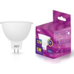 Светодиодная лампа LED MR16 GU5.3 5W 400Лм, 3000K, теплый свет, 12V REV 32371 6 (артикул 15554763) – фото 1