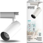Трековый светильник GAUSS цилиндр 16W 1680lm 4000K 180-220V IP20 65х206мм белый LED 1/40 TR081 (артикул 16856779) – фото 1