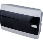 Встраиваемый щит Tekfor 12 модулей, IP41, прозрачная черная дверца CVK 40-12-1 01-05-005 (артикул 16024389) – фото 1