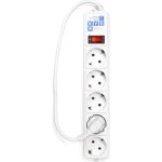 Фильтр-удлинитель Power Cube PC 0,5м 5р, бел. 10А/2,2кВт SPG-B-0,5М-WHITE (артикул 15888998) – фото 1