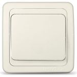 Выключатель UNIVersal Валери слоновая кость Б-В0021 (артикул 15984164) – фото 1
