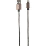 Дата-кабель Red Line S7 USB - 8 - pin для Apple, металлическая обмотка, черный УТ000012472 (артикул 17279838) – фото 1