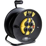 Силовой удлинитель на катушке Inforce 4 гнезда, с/з КГт 3х2,5 16A 30м IP44 09-15-03 (артикул 16232618) – фото 1