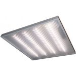 Светодиодный светильник ESLIGHT LG-34Вт-5000К-МИКРО-призма IP20 586х586х40мм 4400Лм ES0303452 (артикул 16240538) – фото 1