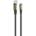 Кабель USB-8-pin Exployd для зарядки телефона 1M 2.1A черный EX-K-1038 (артикул 17579545) – фото 1