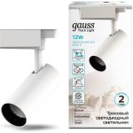Трековый светильник GAUSS цилиндр 12W 950lm 4000K 180-220V IP20 55х190мм белый LED 1/40 TR064 (артикул 16856299) – фото 1
