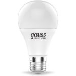 Умная Wi-fi лампочка Gauss, Smart Light RGBW E27 A60 8,5 Вт 2700-6500K, с изменением цвета, управление голосом/смартфоном 1170112 (артикул 16233639) – фото 1