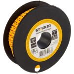 Кабель-маркер STEKKER 1 для провода сеч.6мм, желтый, CBMR60-1 39124 (артикул 16240150) – фото 1