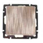 Выключатель WERKEL WL10-SW-1G одноклавишный шампань рифленый a035610 (артикул 15777341) – фото 1