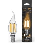 Лампа Gauss Filament Свеча на ветру 13W 1100lm 2700К Е14 LED 1/10/50 104801113 (артикул 23563479) – фото 1