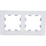2-местная рамка Schneider Electric AtlasDesign Nature матовое стекло, белая SchE ATN330102 (артикул 16782097) – фото 1