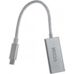 Кабель-адаптер VCOM USB 3.1 Type-C/m - DisplayPort/f, 3840x216060Hz, 10Gbps, Aluminum Shell, 0,15m CU422M (артикул 16211378) – фото 1