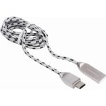 Кабель SONNEN USB 2.0-Type-C 1м Premium медь передача данных и быстрая зарядка 513127 (артикул 16425184) – фото 1