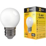 Светодиодная лампочка X-Flash XF-E27-FLM-G45-4W-2700K-230V артикул 48090 (артикул 16530962) – фото 1