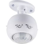 Поворотный датчик движения FERON SEN16 1200W 8m, 120 гориз., 360 верт., белый 22074 (артикул 16006190) – фото 1