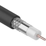 Коаксиальный кабель PROconnect RG-6U, 75 Ом, CCS/Al/Al, 48%, бухта 100 м, черный OUTDOOR 01-2205-1 (артикул 16124400) – фото 1