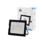 Прожектор VKL electric LED 30W VLF7-30-6500-mini-B 6500К 2700Лм 220V IP65 черный 1/ 60 1013398 (артикул 16833553) – фото 1