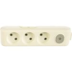 Колодка Panasonic X-TENDIA 54993 3гн б/з с выключателем, белая WLTA0230-2WH-RES (артикул 16154610) – фото 1