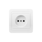 Розетка Smartbuy 1-местная без заземления 10А белая Марс SBE-02w-10-S1-N (артикул 16051901) – фото 1