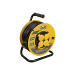Удлинитель на катушке с термозащитой 4х40м УК40 3х1.5 IP44 IEK Industrial plus WKP15-16-04-40-44 280614 (артикул 15526912) – фото 1