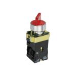 Переключатель IEK LAY5-BK2465 2 положения, красный, ИЭК BSW90-BK-2-K04 (артикул 15167297) – фото 1