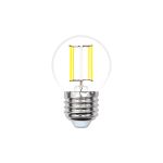 Светодиодная лампа Uniel LED-G45-5W/WW/E27/CL/MB GLM10TR. Форма «шар», прозрачная. UL-00002370 (артикул 15931863) – фото 1