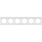 Рамка Panasonic Arkedia 54761 6м горизонтальная белая WMTF0806-2WH (артикул 16154445) – фото 1