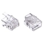 Телефонная вилка Cablexpert контакты 3m RJ-11 MP-6p4c/5 (артикул 16166378) – фото 1