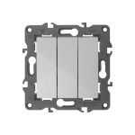 Тройной выключатель ЭРА 14-1107-01 10АХ-250В, IP20, Elegance, белый Б0034249 (артикул 15903867) – фото 1