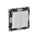 Механизм выключателя Legrand 2-клавишный СП Valena Life 10 А IP44 250 В белый Leg 752155 (артикул 16072574) – фото 1