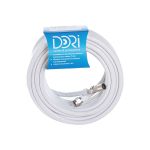 Коаксиальный кабель DORI RG-6 на F-разъёмах 10 м + переходник на TV 40897 (артикул 21239590) – фото 1