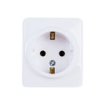Розетка ЭРА 11-2203-01 2P E Schuko, 16A-250В, IP20, открытой установки, Эксперт, белый Б0020685 (артикул 15980780) – фото 1
